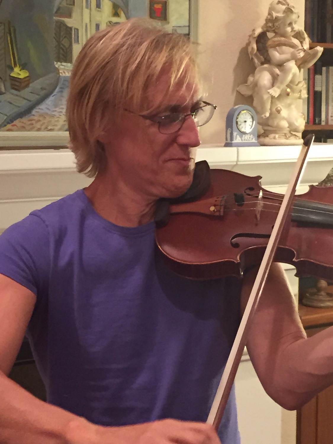 Julian Brown playing violin